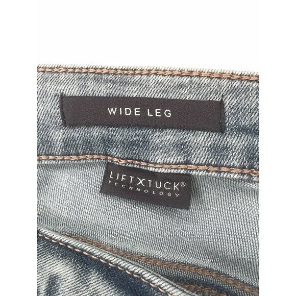 NYDJ Womens Teresa Wide Leg Ank Contour Skylar Light Wash Denim Jeans Size 26W - Picture 12 of 16